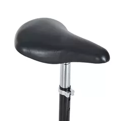 HOMCOM Foldable Powered Scooter with Adjustable Seat, Brake, Black - 8