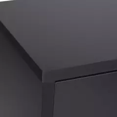 HOMCOM 2 Drawer Shoe Cabinet, Narrow Shoe Storage Cabinet with Flip Doors and Adjustable Shelves, Slim Shoe Cupboard for 12 Pairs of Shoes for Entryway, Hallway, Black - 9