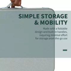 Outsunny Patio Foldable Picnic Table-Silver - 4