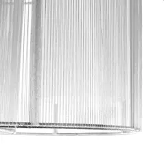 HOMCOM Modern Chandelier, Semi-Flush Mount Ceiling Light with 2 Light, E27 Bulb Base for Hallway, Dining Room, Living Room, White and Silver - 9