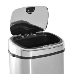 HOMCOM 68L Sensor Dustbin Stainless Steel Automatic Kitchen Waste Bin Silver - 8