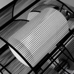 HOMCOM Modern Chandelier, Semi-Flush Mount Ceiling Light with 2 Light, E27 Bulb Base for Hallway, Dining Room, Living Room, White and Black - 9