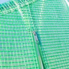 Outsunny Polytunnel Greenhouse with Windows and Door, Walk in Greenhouse for Garden, Backyard (6 x 3 M) - 8