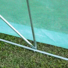 Outsunny Walk-in Polytunnel Greenhouse, Outdoor Garden Tunnel Greenhouse Tent with Zipped Roll-Up Door and 6 Mesh Windows, 3 x 2M - 8
