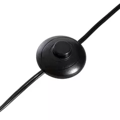 HOMCOM Floor Lamp for Living Room, 47" Modern Standing Lamp with Linen Shade, Wooden Base, Grey - 9