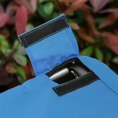 PawHut Steel Dog Bike Trailer Pet Cart Carrier for Bicycle Kit Water Resistant with Hitch Coupler Travel Black and Blue - 9