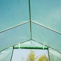 Outsunny Polytunnel Greenhouse with Windows and Door, Walk in Greenhouse for Garden, Backyard (3 x 2 M) - 9