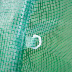 Outsunny Walk-in Polytunnel Greenhouse, Outdoor Garden Tunnel Greenhouse Tent with Zipped Roll-Up Door and 8 Mesh Windows, 4 x 2M - 9