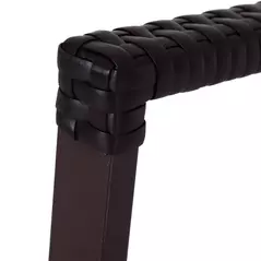 Outsunny Rattan Bistro Set, 3 Pieces Wicker Garden Furniture Set with Rocking Chairs and Round Glass Top Coffee Table, Small Balcony Furniture with Cushions for Outdoor, Porch, Brown - 9