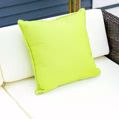 Outsunny Rattan Corner Sofa Set 4-Seater Outdoor Garden Sofa for Patio - Brown - 8