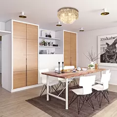 HOMCOM 122 Crystallite Ceiling Chandelier - 7