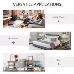 HOMCOM 3-tier 9 Cubes Storage Unit Particle Board Cupboard Bookcase Organiser Home Office Shelves, White - 7