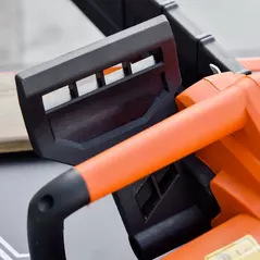 DURHAND 2000W Powerful Electric Chainsaw, 16" Aluminium Blade Portable Corded Chain Saw, 7250rpm Chain Saw for Garden Tree Pruning, 13m/s Chain Speed Auto Chain Lubrication to Cut Wood, Orange - 8