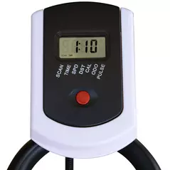 HOMCOM Exercise Bike, Indoor Cycling, with LCD Display, Heart Rate, Sensor - Black - 8