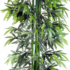 Outsunny 6ft Artificial Bamboo Tree Plant Greenery in A Pot for Home Office Planter 1.8M - 9