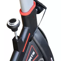 HOMCOM Exercise Bike, Indoor Cycling, with LCD Display, Heart Rate, Sensor - Black - 9