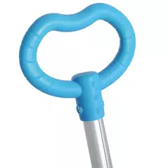 HOMCOM Adjustable Kids Toddler Scooter, with Removable Seat, Back Handle, Blue - 9