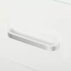 HOMCOM L-Shaped Desk, Corner Computer Desk, Adjustable Study Table with Storage Shelf, Drawer and Cabinet, Workstation for Home Office, White Wood Grain - 9