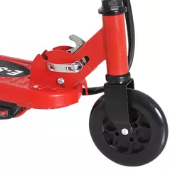 HOMCOM Folding Electric Kids Scooter Ride on Age 7-14, Red/Black - 8