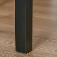 HOMCOM Three-Piece Minimal and Compact Dining Set, Light Wood Grain - 9