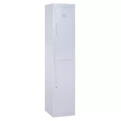 Vinsetto Locker Cabinet Storage Cold Rolled Steel w/ Shelves Vertical Cupboard Grey 38 x 46 x 180 cm - 1