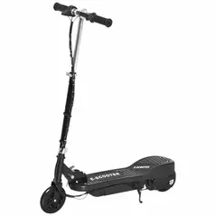 HOMCOM Folding Kids Electric Scooter Ride on Toy, Age 7-14-Black - 1