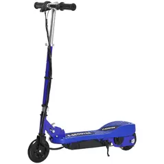 HOMCOM Folding Electric Kids Scooter Ride on Age 7-14, Blue/Black - 1