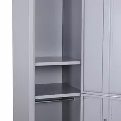 Vinsetto Locker Cabinet Storage Cold Rolled Steel w/ Shelves Vertical Cupboard Grey 38 x 46 x 180 cm - 9