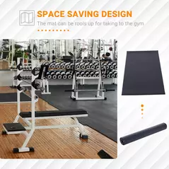 HOMCOM Multi-purpose Exercise Equipment Mat Non-slip Floor Protector Gym Fitness Training Workout Mat, 200 x 100cm - 4