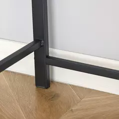 HOMCOM Writing Desk Computer Table Home Office PC Laptop Workstation Storage Shelf 84L x 45W cm Walnut - 9