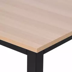 HOMCOM Computer Desk, Writing Table, 120 x 60 x 76cm Workstation for Home Office, Study with Metal Frame, Simple Assembly, Black - 8