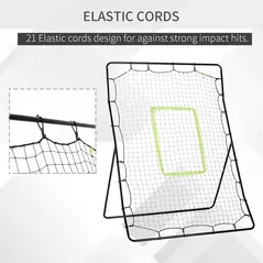 HOMCOM Baseball Rebounder Net Teens Adults Game Spot Softball Training Aid Practise Target Strike Shot Goal Play - 6