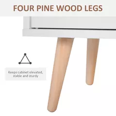 HOMCOM Sideboard, Side Cabinet, Floor Cupboard with Storage Drawer for Hallway, Kitchen, Bedroom, Living Room, White - 7