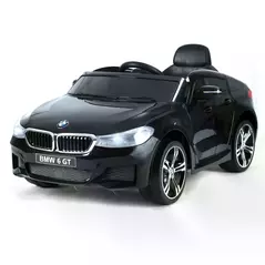 HOMCOM Kids Electric Ride On Car 6V Licensed BMW 6GT W/ Remote-Black - 1