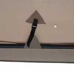 Outsunny Outdoor Gazebo, 2-tier Roof W/Netting, 295L x 295W x 263Hcm-Taupe - 8