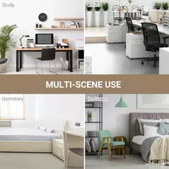 HOMCOM Computer Desk, Writing Table, 120 x 60 x 76cm Workstation for Home Office, Study with Metal Frame, Simple Assembly, White - 6