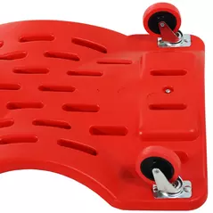 DURHAND Mechanic Vehicle Creeper, Under-Car Rolling Crawler Board, with Headrest, Wheels, Red - 7