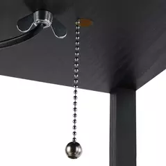 HOMCOM Shelf Floor Lamp Standing Lamp W/4-tier Wooden Open Shelves,26L x 26W x 160Hcm-Black/White - 8