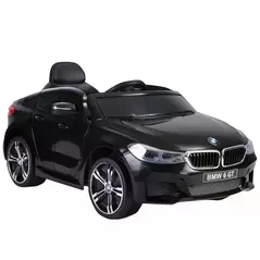 HOMCOM Kids Electric Ride On Car 6V Licensed BMW 6GT W/ Remote-Black - 8