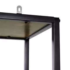 HOMCOM 6 Tier Bookcase, Industrial Tall Shelf Unit with Steel Frame for Home Office, Study, Living Room, Hallway, 82 x 33.5 x 175 cm, Rustic Brown and Black - 7