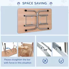 PawHut 42" Dog Grooming Table, Adjustable Pet Cat Drying Beauty Table with 2 Loops Storage Basket, Rubber Top, Black - 8