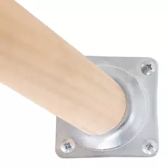 HOMCOM Coffee Table, Carved Floral Round Table with Tray-style Top and Wood Legs, Modern Side Table for Living Room, White - 7