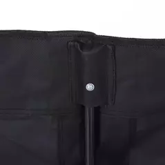 Outsunny 6 Seat Folding Sports Bench Portable Sports Team Bench Spectator Chair with Cooler Bag and Carrying Bag for Outdoor Picnic Camping - Black - 7