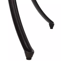 Outsunny 5 Pieces Garden Dining Set for 4, Cast Aluminium Outdoor Dining Set with 4 Armchairs and Round Dining Table with Parasol Hole, Garden Furniture Set, Brown - 9