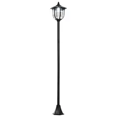 Outsunny Outdoor Garden Solar Post Lamp Sensor Light  LED Lantern Bollard Pathway Torch Light 1.77m Tall - 1