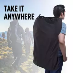 Outsunny 6 Seat Folding Sports Bench Portable Sports Team Bench Spectator Chair with Cooler Bag and Carrying Bag for Outdoor Picnic Camping - Black - 6