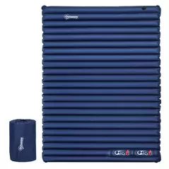 Outsunny 2 Person Camping Inflatable Mattress - Navy Blue - 1
