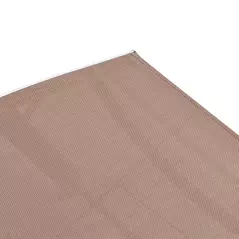 Outsunny Sun Lounger Steel Frame Outdoor Folding Chaise Texteline Lounge Chair Recliner with Headrest & 7 Levels Adjustable Backrest, Brown - 8