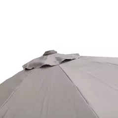 Outsunny 3m Cantilever Aluminium Frame Outdoor Garden Parasol Grey - 9