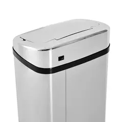 HOMCOM 50L Infrared Touchless Automatic Motion Sensor Dustbin Stainless Steel Trash Can Home Office - 7